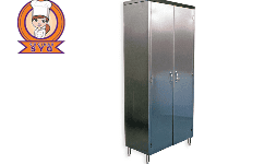 Gabinete vertical con puertas