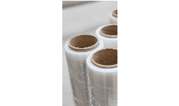 Stretch film de plástico transparente de 5 capas con adhesivo 