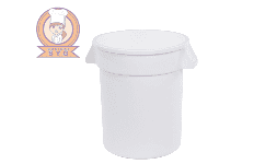 Botes de basura de 20 gal color blanco