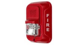 Alarmas audiovisuales Notifier P2RL Sirena con Lámpara Estroboscópica a 2 Hilos Montaje en Pared