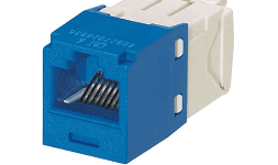 Modulos de conector Panduit CJ688TGBU Category-6 estilo TG de 8 cables, azul