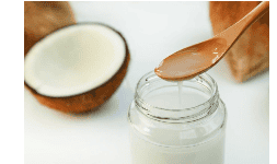 Aceite de coco para la elaboración de coberturas de chocolate para helados