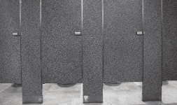 Mamparas al piso con refuerzo - Sanilock Mamparas para Sanitario