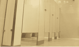 Mamparas al piso con refuerzo - Sanilock Mamparas para Sanitario