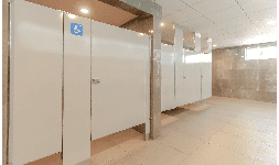 Mamparas para discapacitados de lamina de acero porcelanizado - Sanilock Mamparas para Sanitario