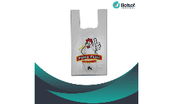 Bolsas de plastico impresas tipo camiseta