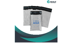 Bolsa con adhesivo E-Comm