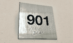 Señalizacion braille de aluminio
