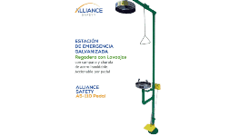 Regaderas con lavaojos - Alliance Safety