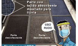 Tapete desinfectante para covid-19 uso exterior