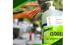 Gel antibacterial biodegradable para manos ISOGEL