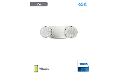 Lamparas de emergencia PHILIPS LED 2w