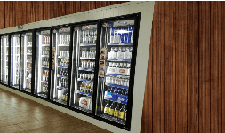 Puertas de cristal templado para supermercados