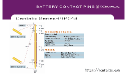 Sonda de contacto de bateria Pogo Pin BIP048 para Aplicación de Conectores