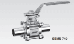 Valvula de bola GEMU 740 Sanitary