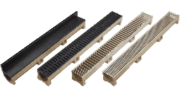 Drenaje de zanjas de concreto polimérico