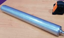 Rodillos de 1 3/8” de diámetro flecha o eje hexagonal 5/16” acero galvanizado