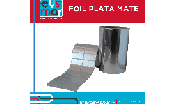 Etiquetas Autoadheribles Papel Metalizado Plata Foil Matte
