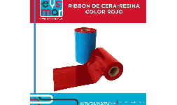 Ribbon de Cera-Resina Rojo