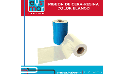 Ribbon de Cera-Resina Blanco