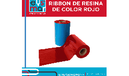 Ribbons de Resina Rojo