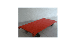 Carros plataforma de madera reforzado