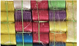 Rafia de colores uso industrial