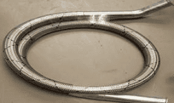 Mangueras metalicas flexibles, extremos especiales con conexiones sanitarias clamp