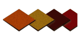 Loseta de hule granulado de colores de 15 mm