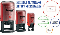 Sellos fechadores autoentintables