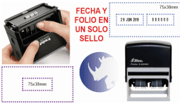 Sellos fechadores autoentintables