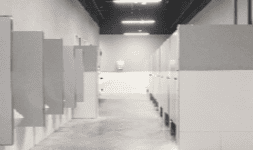 Mampara para sanitarios modelo estándar 4200 acero inoxidable