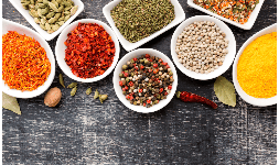 Especias y condimentos y sus mezclas para la industria alimentaria