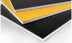 Foamboard con adhesivo para construcción