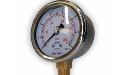 Manómetros de glicerina 2.5 Pulgadas INF 1/4 en bronce