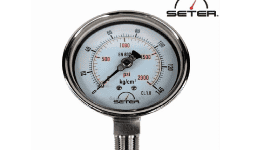 Manómetros industriales 4 pulgadas rango 0-140 km/cm2