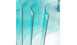 Cristal curvo templado suministro para la industria