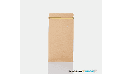 Bolsa de papel kraft fondo plano