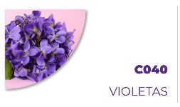 Fragancias para desengrasantes y multi limpiadores Violetas C040