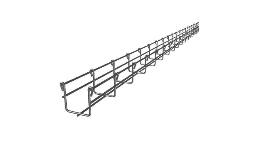 Charola para cableado tipo malla 66/50 mm Acabado Electro Zinc