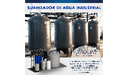 Suavizadores de agua industriales