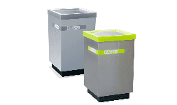 Botes cubo de acero inoxidable ecológicos 110lt.
