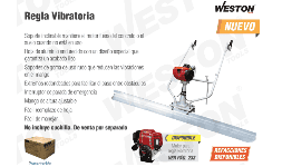 Reglas vibratorias CW-035 Weston 1.2 kW 1.5 Hp