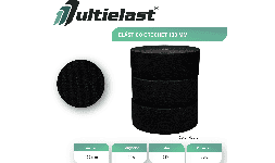 Elásticos crochet negro 130 mm