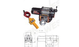 Winches eléctricos DW4500 12V-4500LBS M-01000 Weston