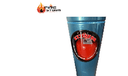 Porta extintores de piso cilíndrico capacidad 2.5 kg Fire Storm