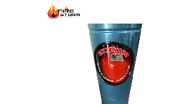 Porta extintores de acero inoxidable de piso capacidad 4.5 kg Fire Storm