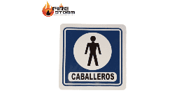 Señalamientos de seguridad Señal informativa en estireno Fire Storm