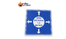 Señalamientos para oficinas informativas en estireno