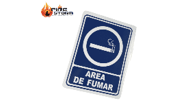 Señales informativas en estireno Fire Storm